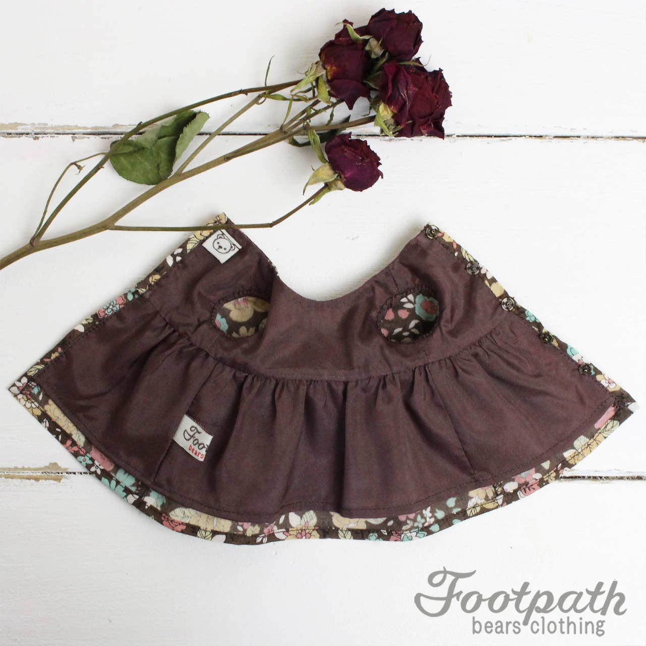 Vsb-3024 Brown floral dress