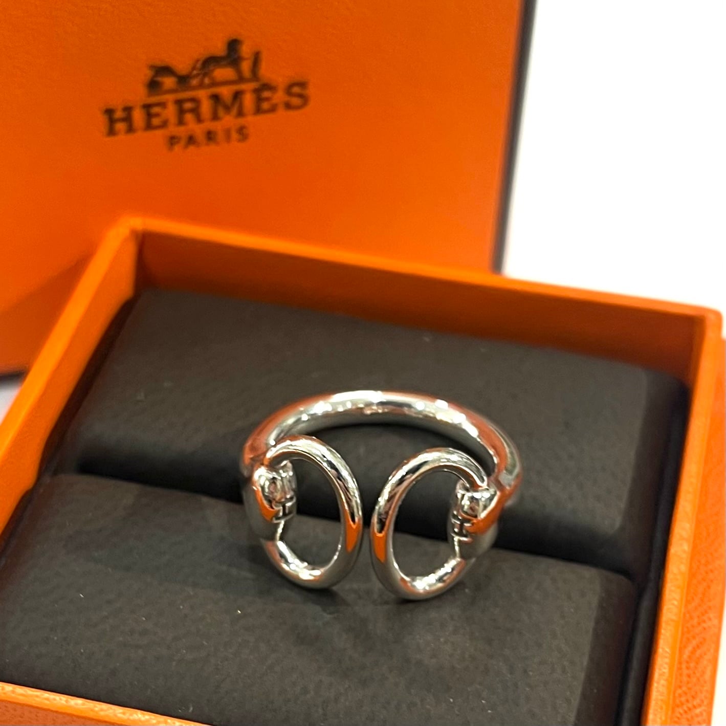 エルメス HERMES ナプキンリング 2点セット HERMÈS】2790【13号】Nausicaaナウシカ リング SV925 シルバー