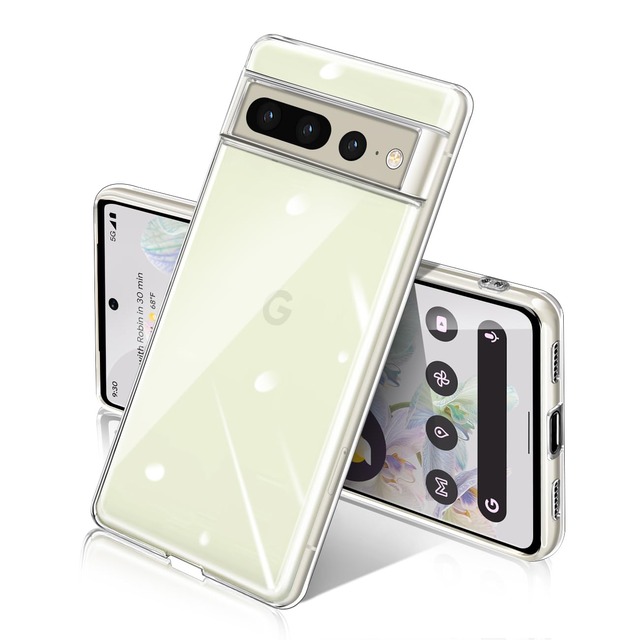 SIGAILOI Google 対応 ピクセル 7PRO 用の ケース クリア pixel 7プロ 兼容 透明 携帯ケース グーグル ピクセル7PRO case 耐衝撃 薄型 カバー 米軍MIL規格 SGS認証 TPU 透明な背面 スマホケース 衝撃吸収 ソフトケース 指紋防止 滑り止め 黄変防止 ストラップホール付き カメラ保護