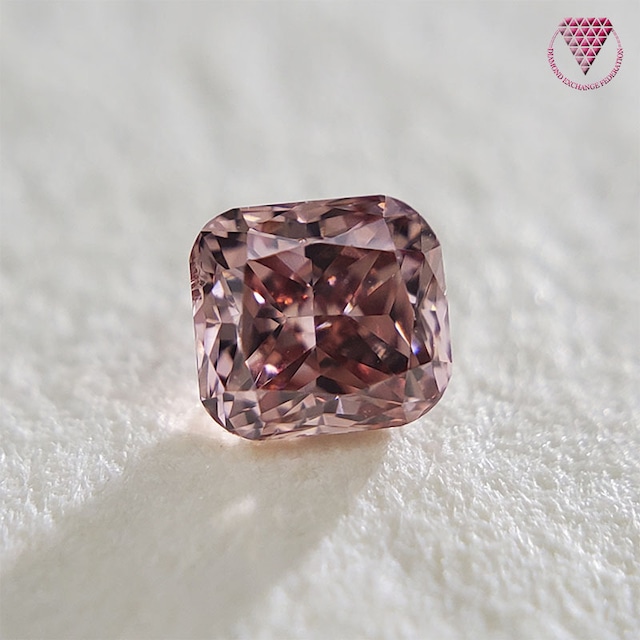 0.108 ct Fancy Deep Pink SI1 AGT 天然 ピンク ダイヤモンド  ルース クッションシェイプ