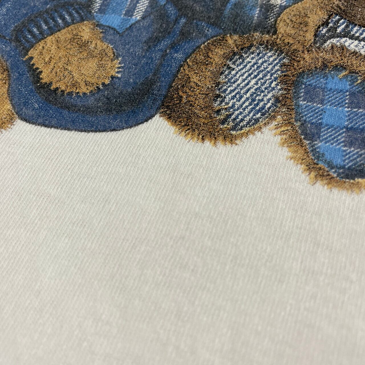 1990年代ものテディプリントアンティークピンク木製フレーム大型レアもの 1990年代ものテディプリントアンティークピンク木製フレーム大型