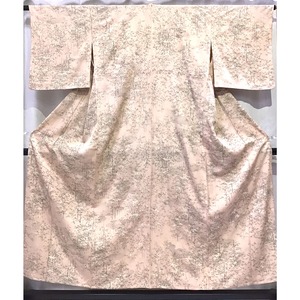 着物・小紋・正絹・単衣・樹木・ピンク系地・No.200701-1530・梱包サイズ60