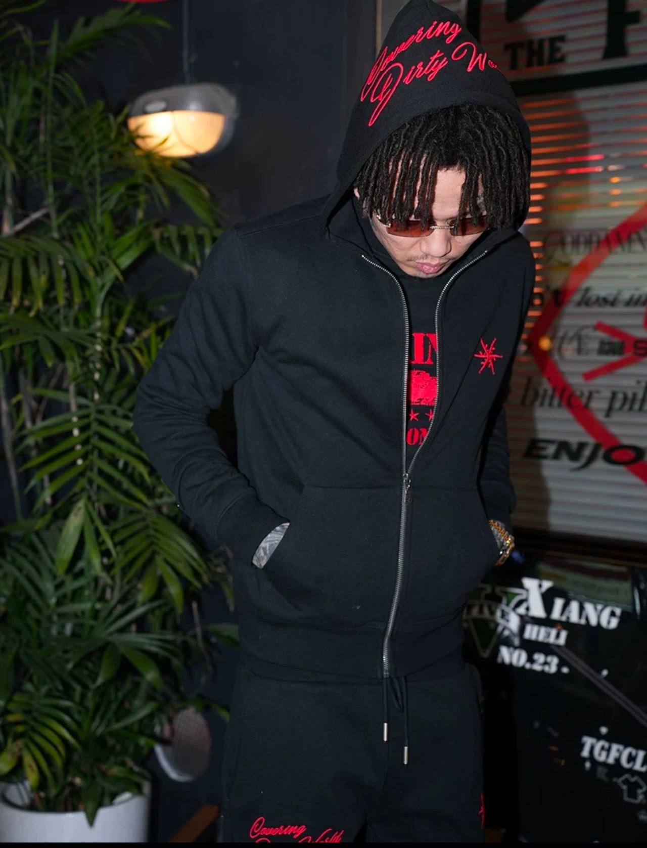 2color TGFCLUB SAINT zip hoodie SETUP対象 - 1