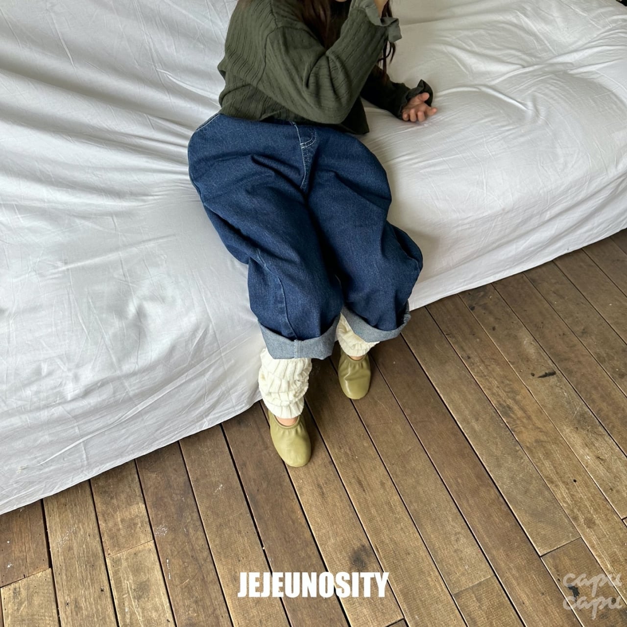 Sold out»«ジュニアサイズあり»«jejeunosity» エプロンワンピース