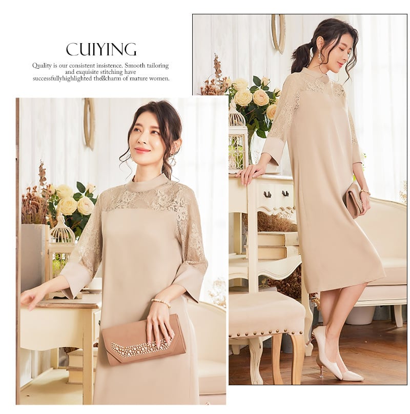 交換無料 送料無料 パーティードレス ドレスワンピース ミディアム