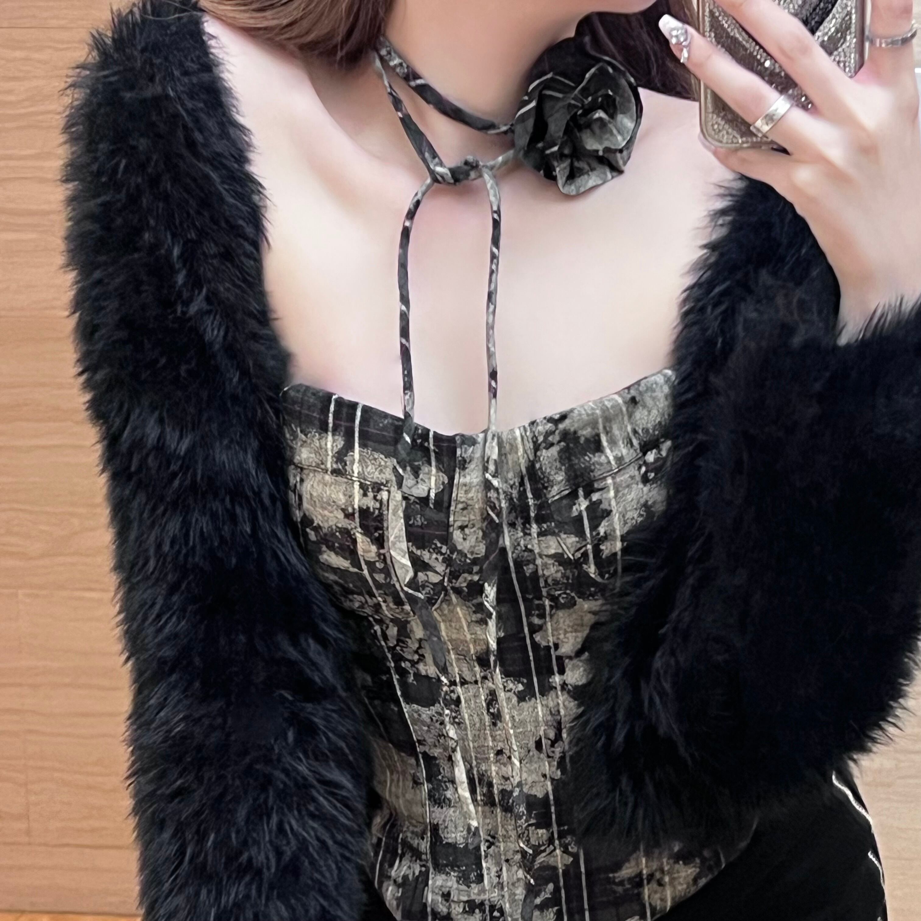 J&Rヴィンテージチェーン ネックレスチョーカー 弱々しく