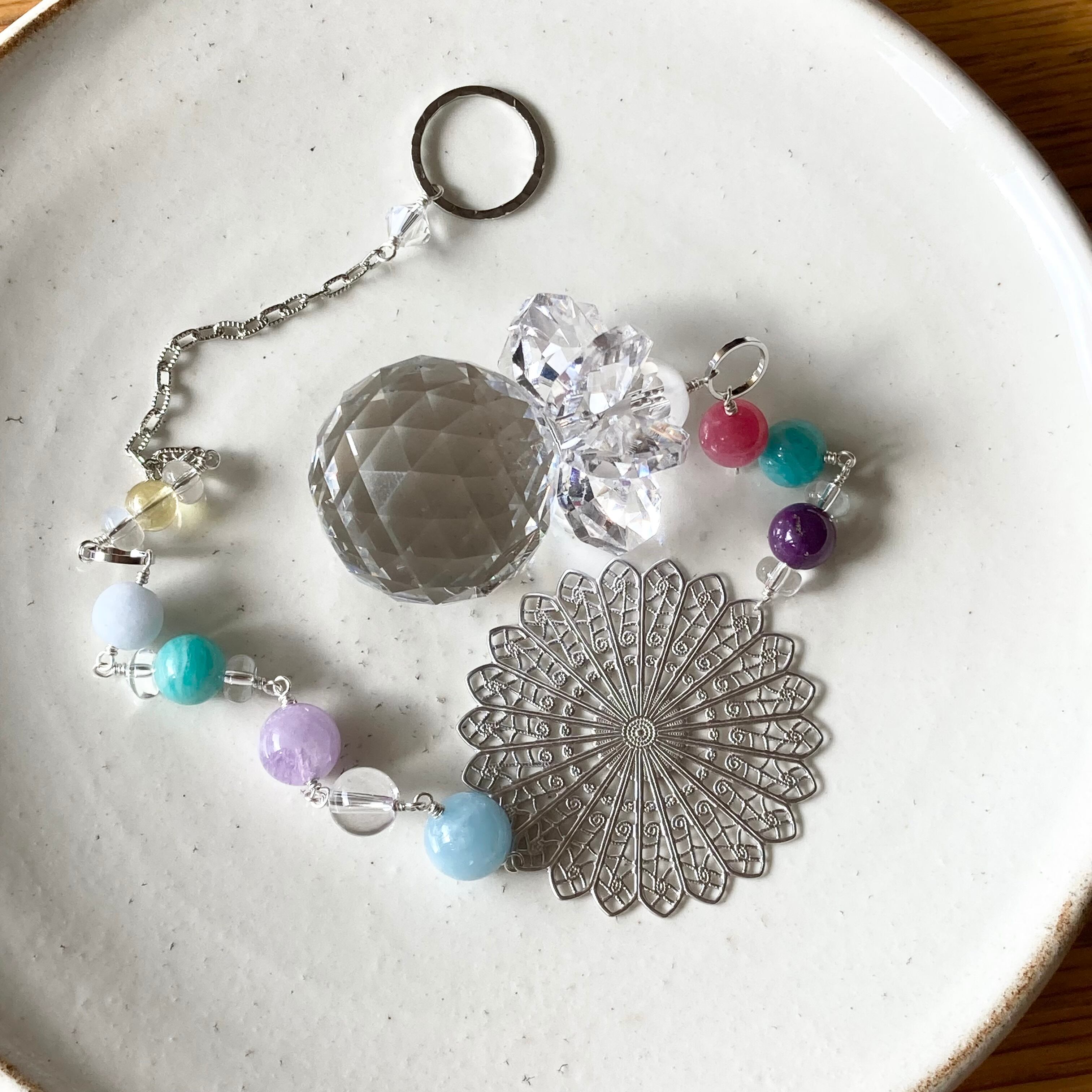 スワロフスキー12個セットサンキャッチャー