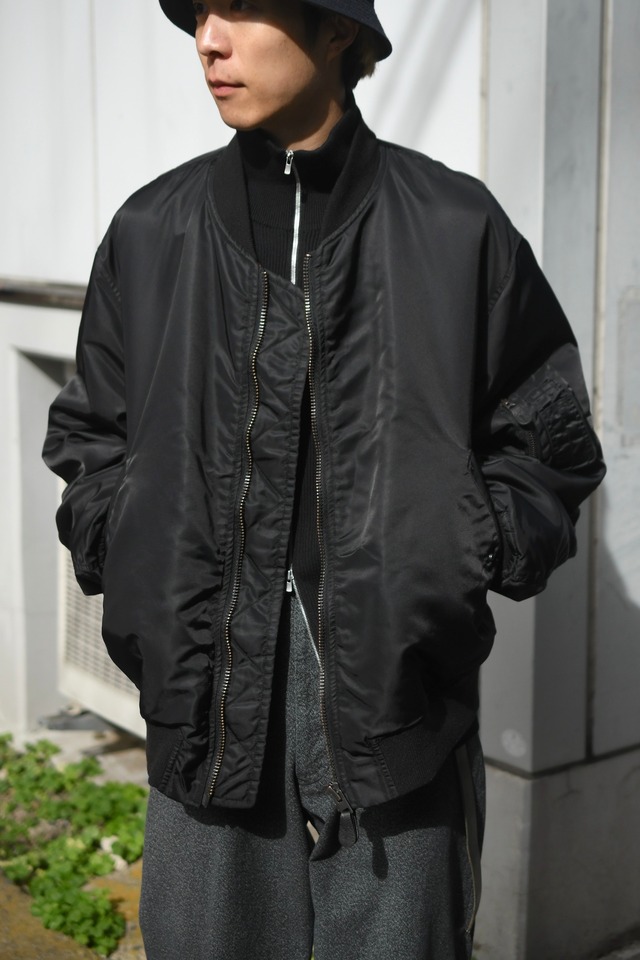 BATONER / SUPER HIGH TWIST WOOL DRIVERS KNIT (Black)