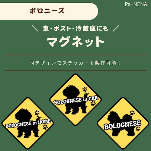 <車> <ポスト><冷蔵庫>など　オリジナルマグネット(ボロニーズ)