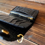 専用リンク【カスタムオーダー Trucker Wallet-10 クロコ型押しレザー】