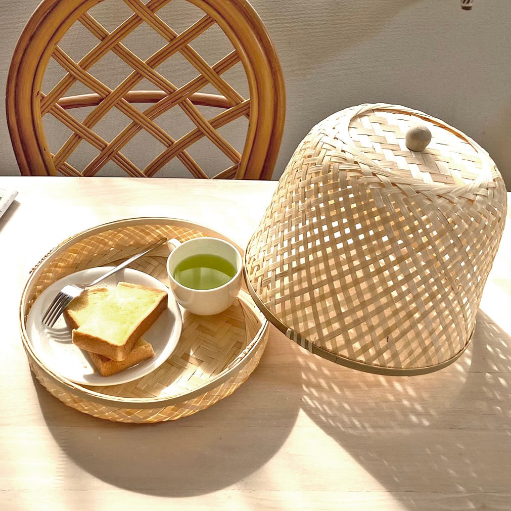 竹フードカバー（セットカバー＆ラウンドトレイ）(BBA-715) | Naturalsoul