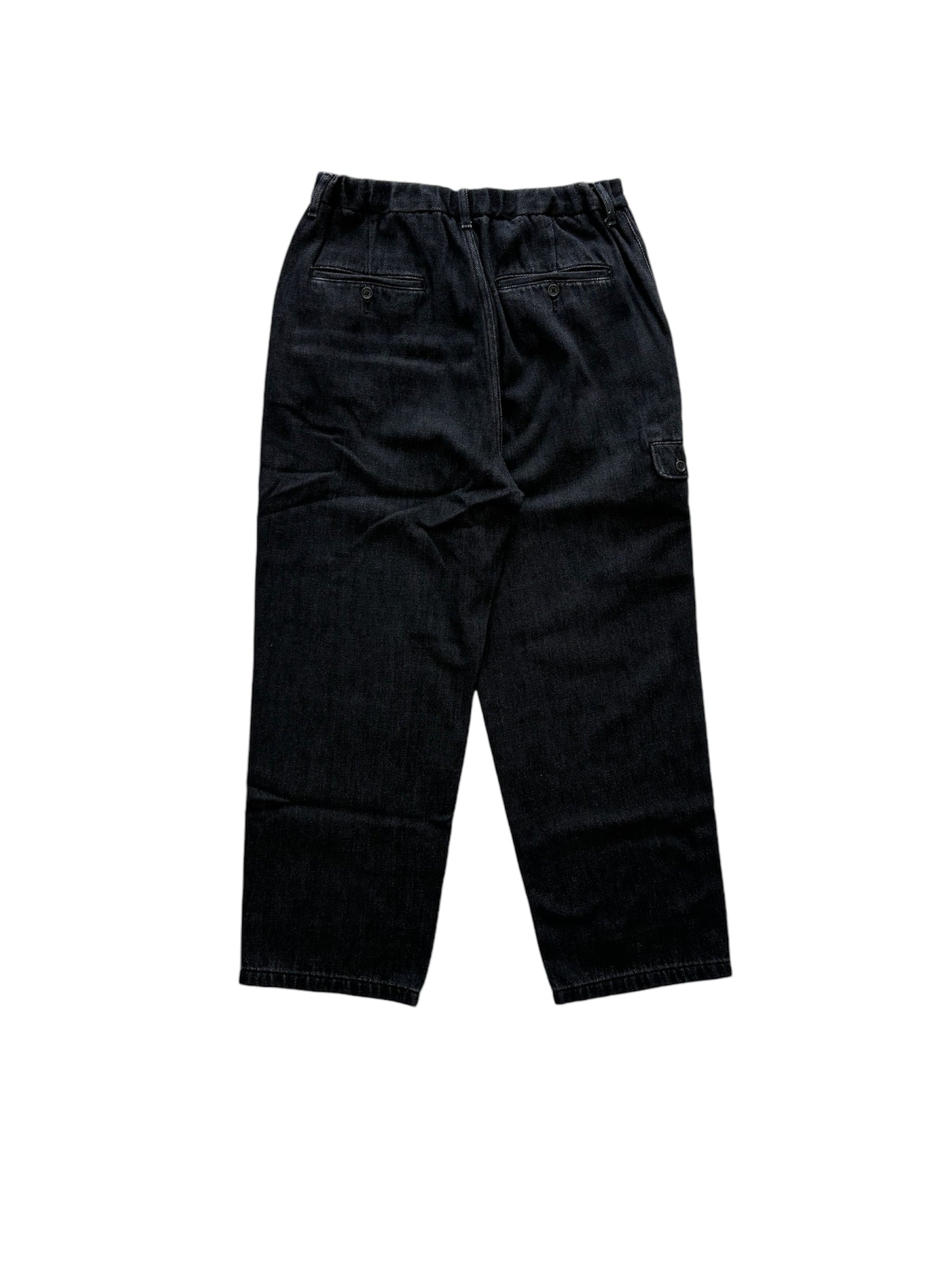 AW24 未使用 PWA LOOSE DENIM TROUSERS L ブラック