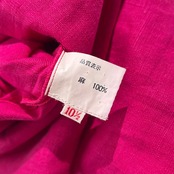 90s リネン100% GIVENCHY ジバンシィ NOUVELLE BOUTIQUE  スタッズ ワンピース サイズ 10 1/2/ビビットピンク系 レディース ビンテージ