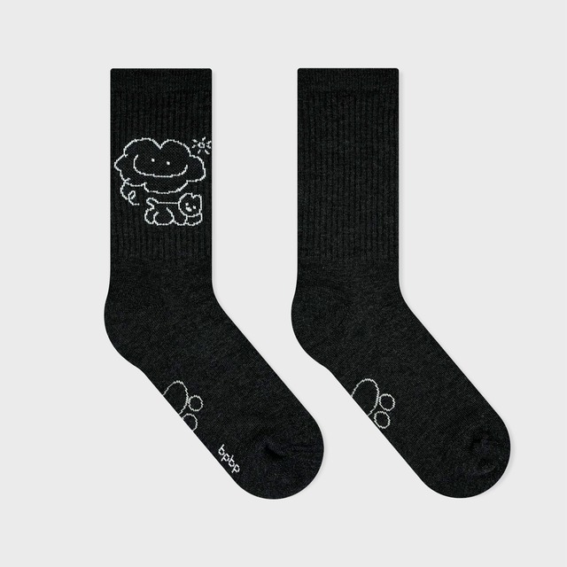 【matsui】SOCKS ネイビー リブソックス