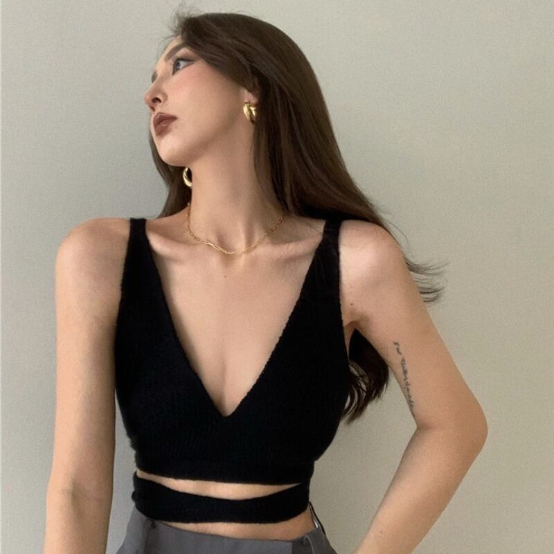 サマーストラップ スリムノースリーブトップス 夏物 YY-ファッション48057423963