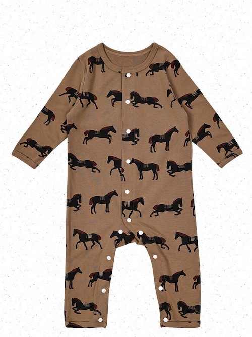 【予約】ponies long sleeves  coveralls
