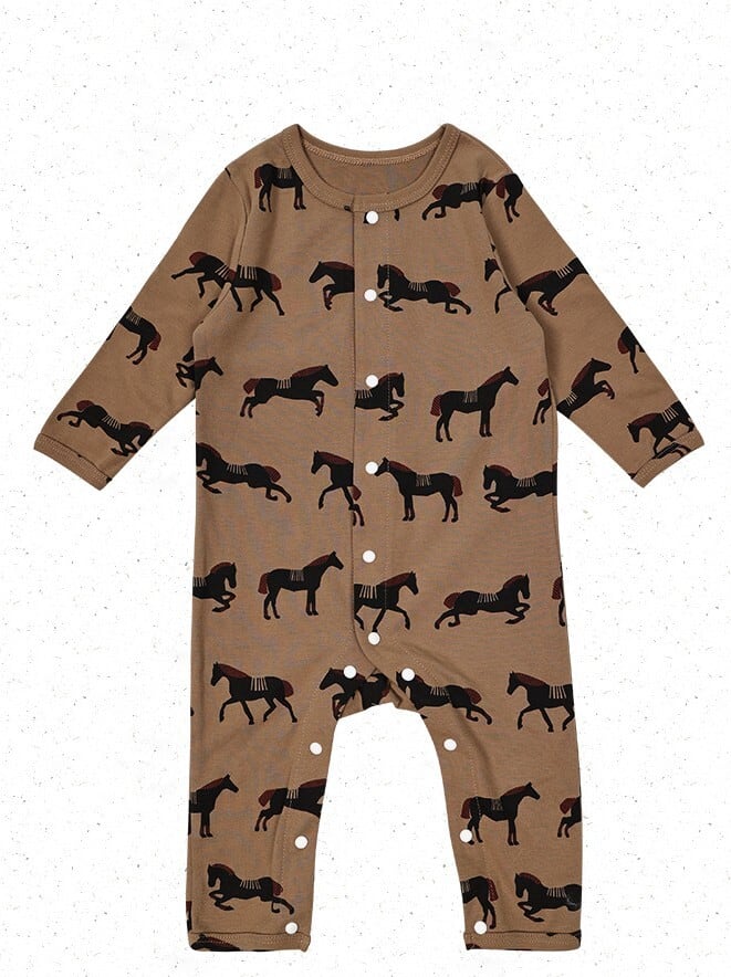 【予約】ponies long sleeves coveralls