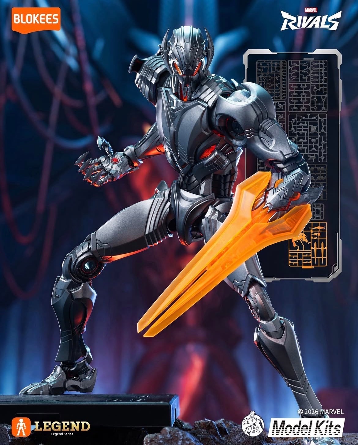 【限定品】ウルオス♡MARVEL プラモデル】BLOKEES Marvel Rivals Legend Edition Ultron Model Kit