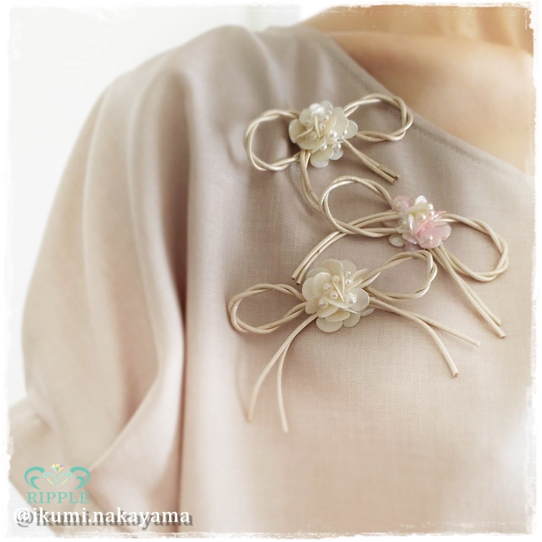 Leather Ribbon Brooch(レザーリボンブローチ) | RIPPLE~リプル~