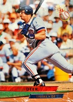 MLBカード 93FLEER Rob Deer #195 TIGERS