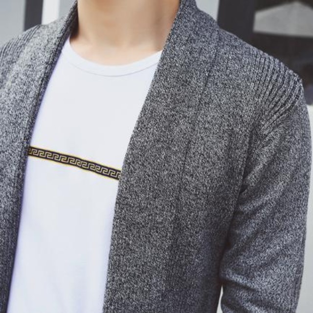 ロングカーディガン メンズ ロングジャケット ニットカーディガン 長袖 リブ カジュアル ナチュラル ショール グレー M Guguppest2 ロングカーディガン メンズ ロングジャケット ニットカーディガン 長袖 リブ カジュアル ナチュラル ショール グレー M Guguppest2