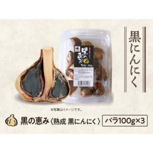 【31】黒にんにく 黒の恵み　バラ100g×3パック