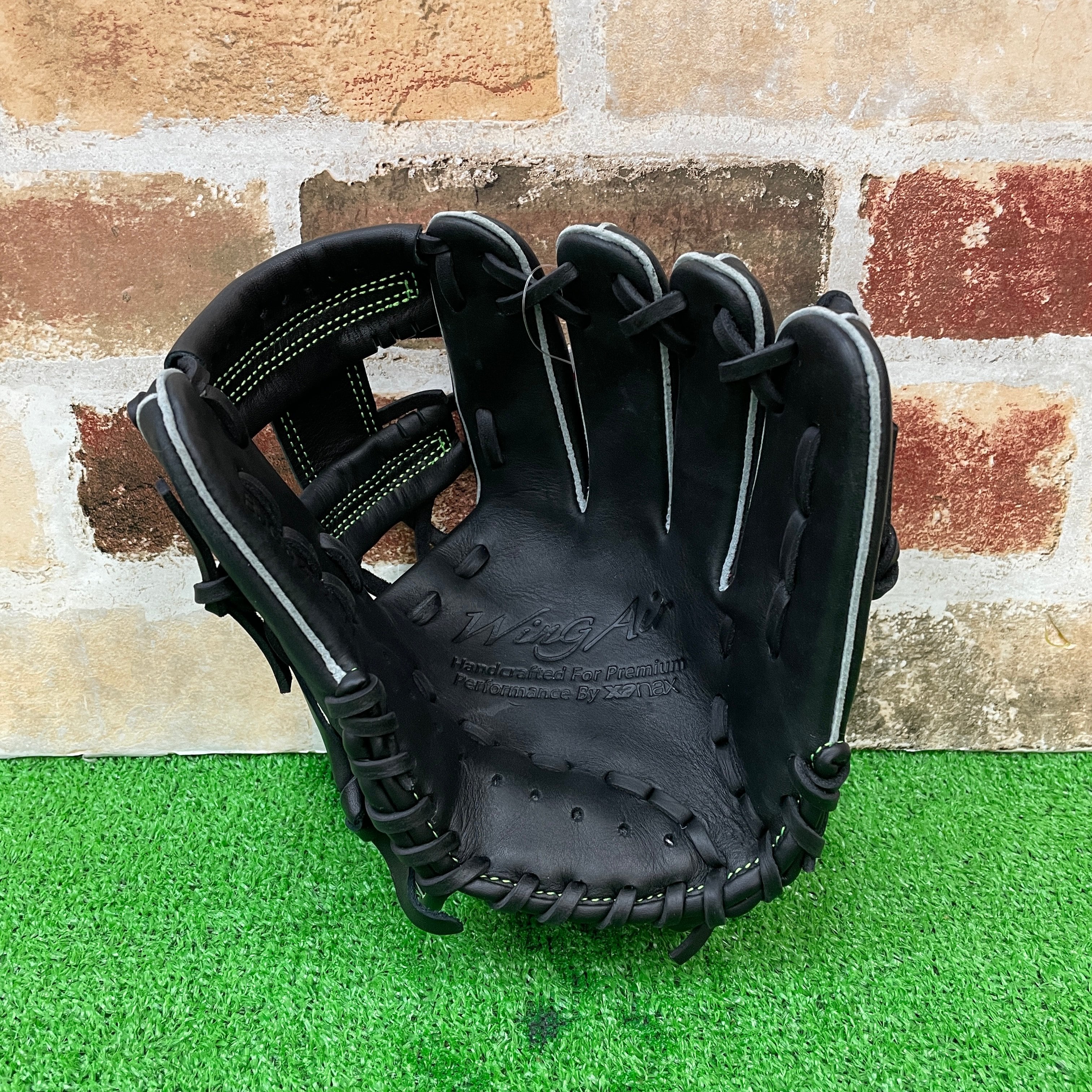 グリーン/右投げのみ】XANAX（ザナックス）軟式用グラブ ウィング