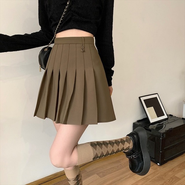 台形 ミニスカート Aライン プリーツスカート ハイウエスト 可愛い レディース ミニスカ デート 取寄 発送目安14 21日営業日 Laff Store 会社情報 納期の確認をお願いします