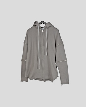 ASKYY / FULLSPEC REMOVABLE HOODIE / GREYSH KHAKI