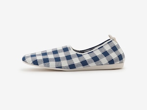 gingham check pattern / BLUE & WHITE