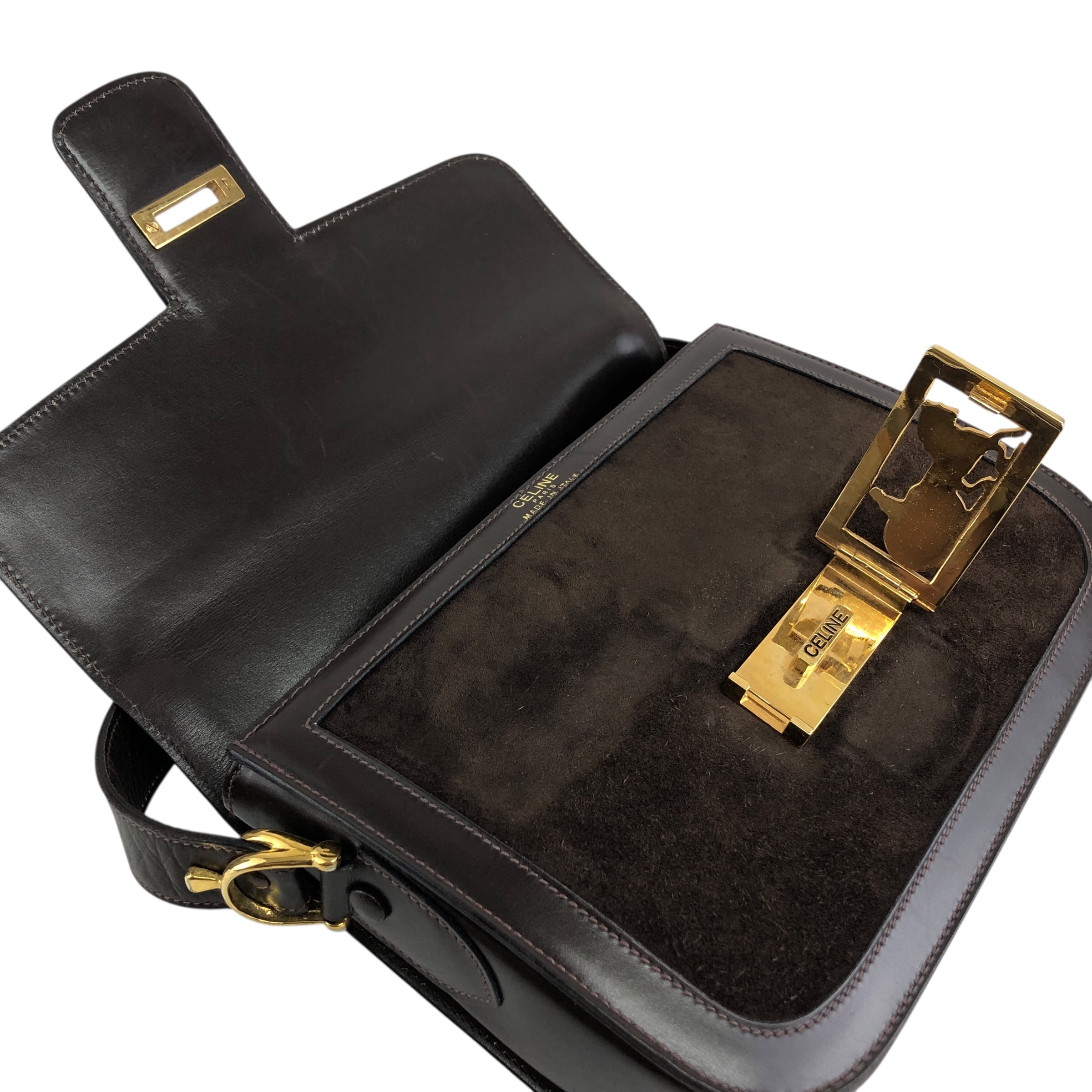 CELINE セリーヌ ショルダーバッグ ブラウン 馬車 ホースキャリッジ