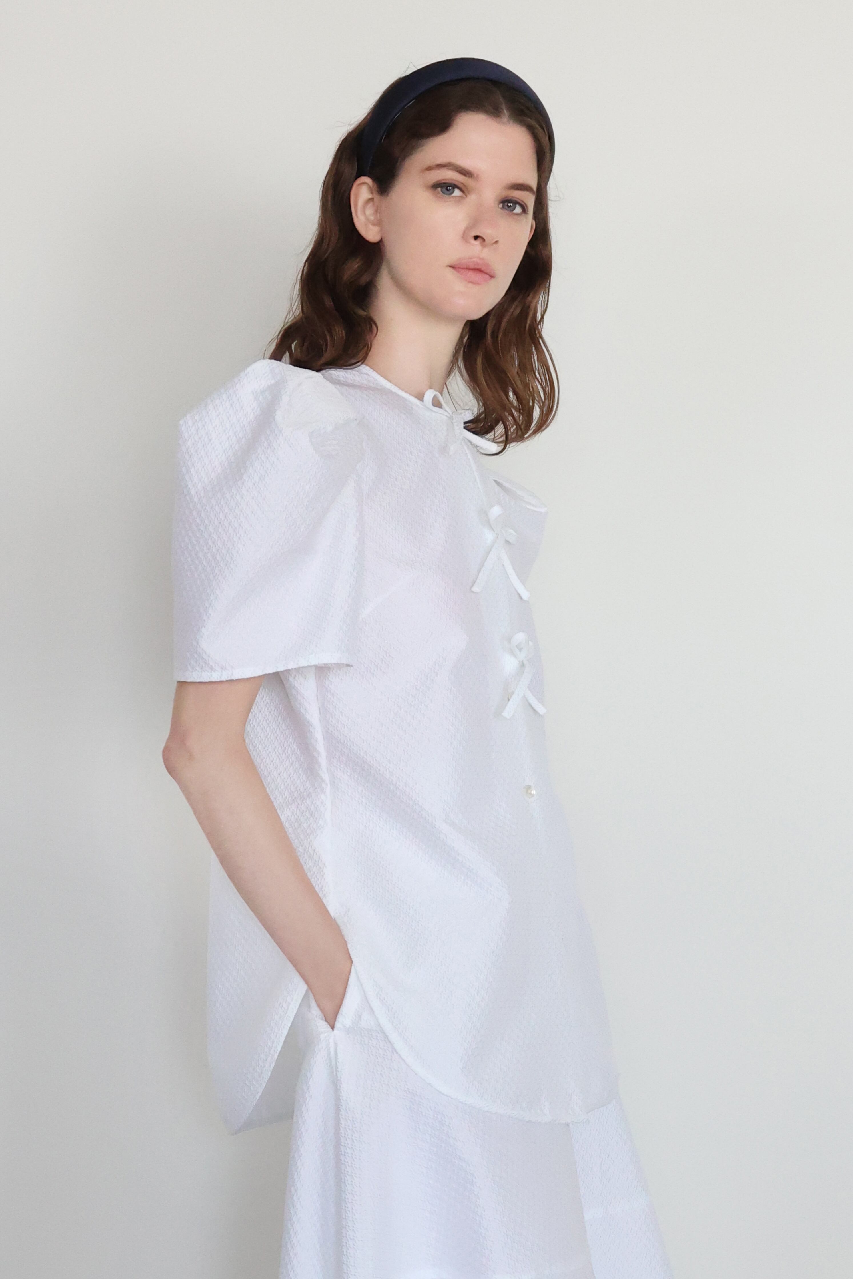 COUTURE BLOUSE WHITE | AMICA・kids