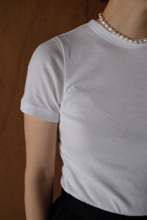 [babaco] Cotton Silk Basic T-shirt(White)