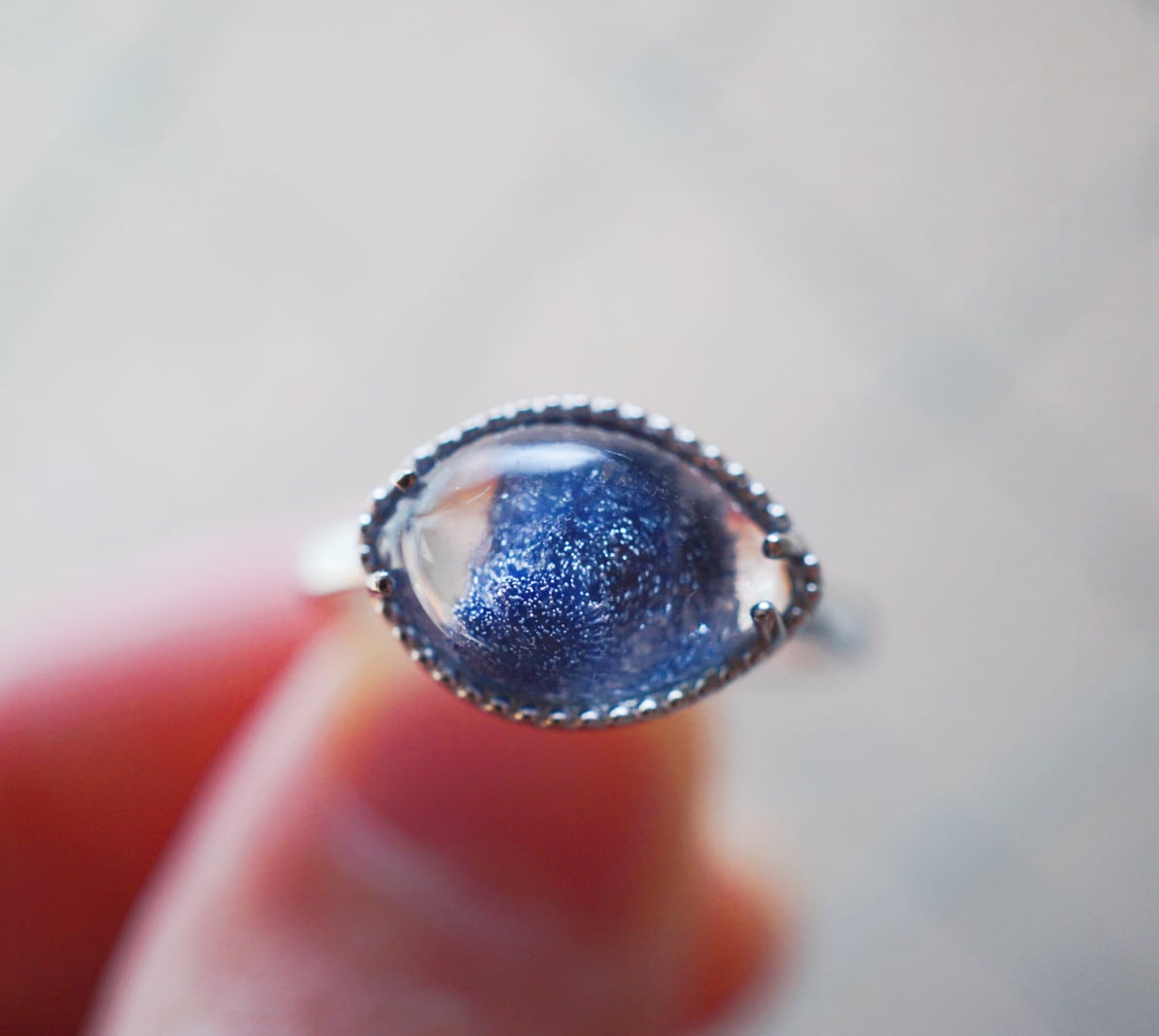 高品質 濃いブルー プラネタリウムデュモルチェライトインクォーツ