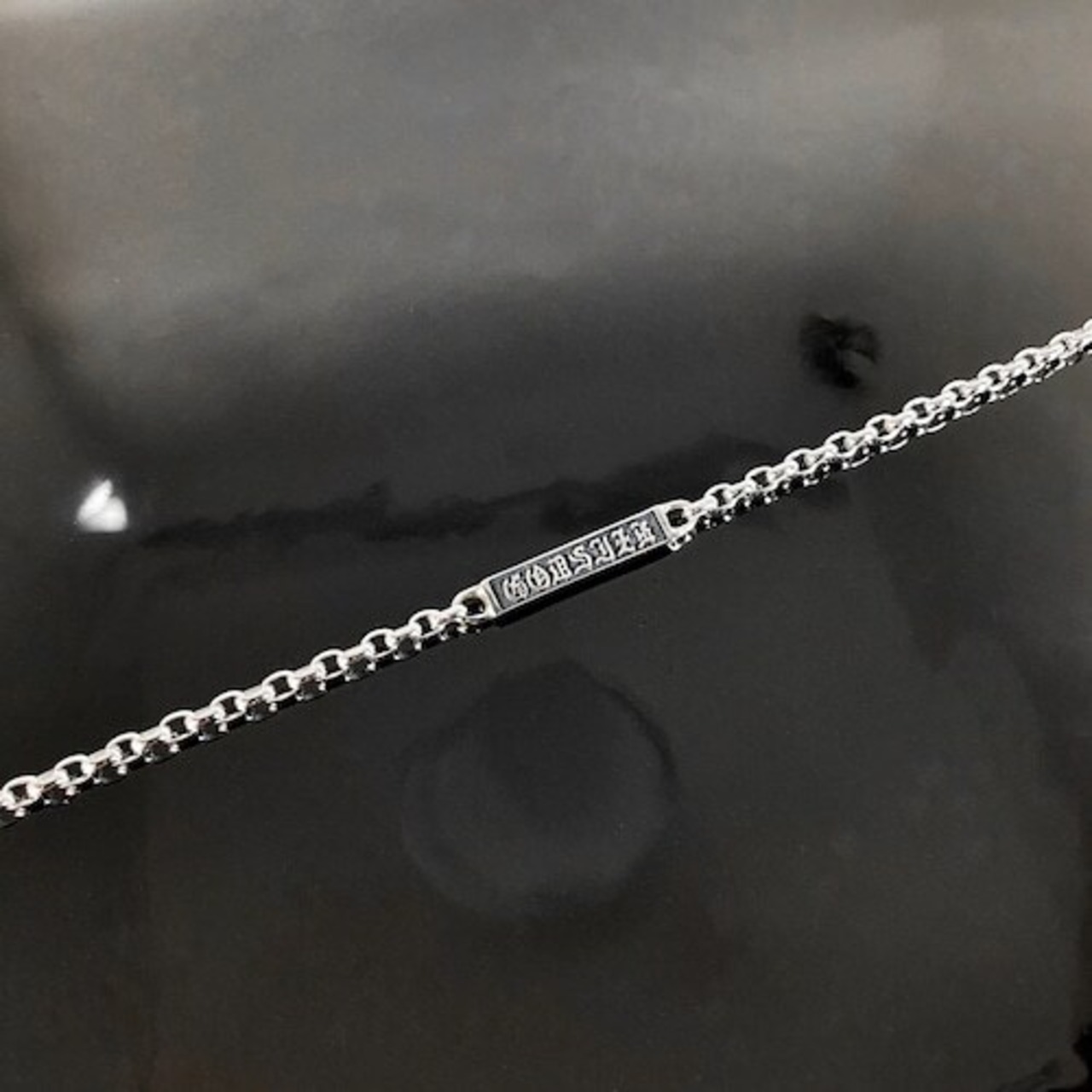 CHAIN NECKLACE #2 with GODSIZE® I.D. TAG 85 / ゴッドサイズ® I.D.タグ#2ネックレスチェーン85