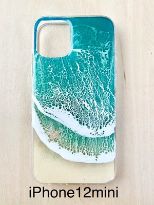 『iPhone12mini』オーシャンレジンスマホケース