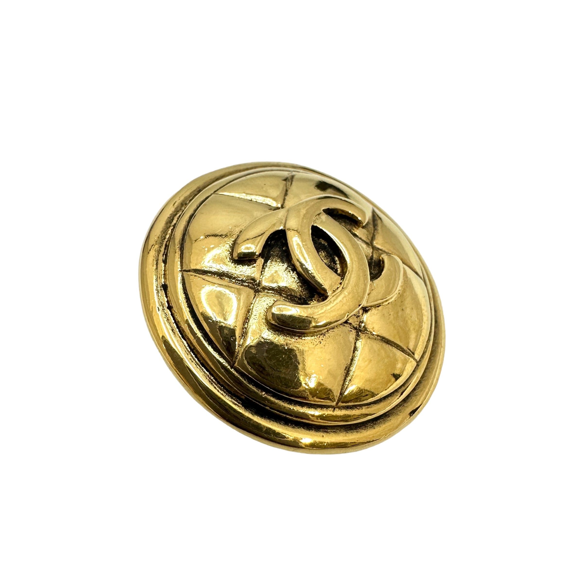 CHANEL シャネル マトラッセ ブローチ ゴールドアクセサリー 12690