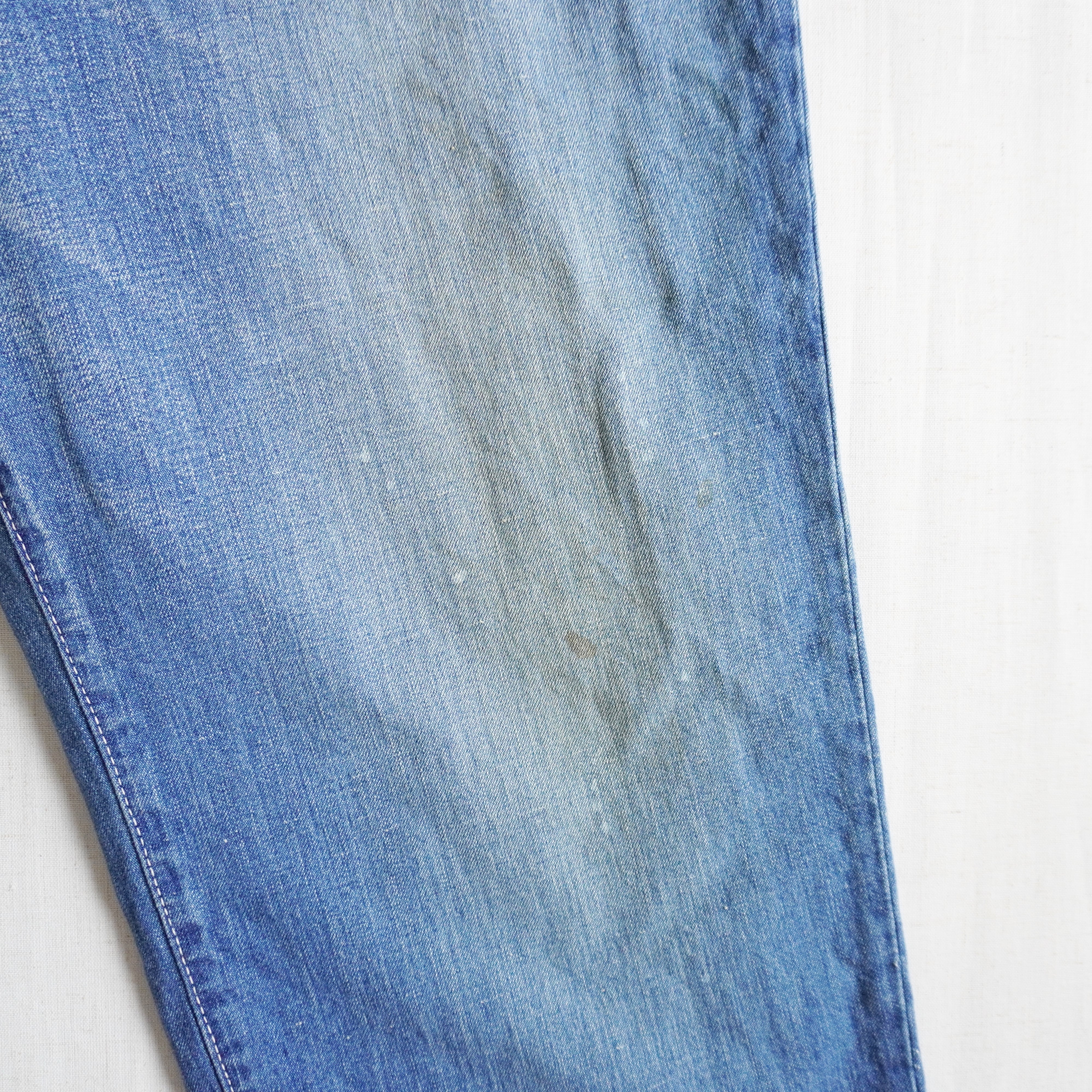 H.UNIT-エイチユニット-Denim work trousers（Used wash)H-PT083