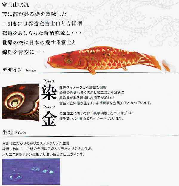 鯉のぼり】2m縮緬都錦鯉【DX万能台セット】【送料無料】 | 株式会社