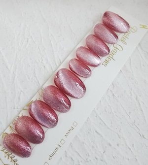 Romanceローズ マグネットジェルカラーネイルチップ Magnet gel color nail tips