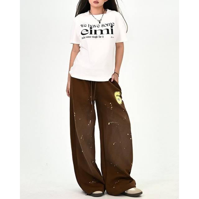 splash design number pants　スプラッシュデザインナンバーパンツ　J1416