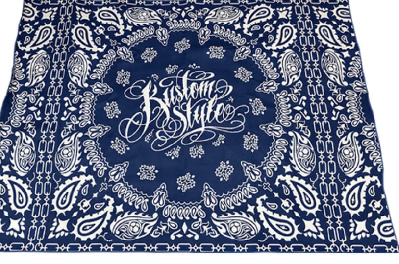 【新品】KUSTOMSTYLE “NORM BANDANA” ラグマット KUSTOMSTYLE / カスタムスタイル KSRUG001 “NORM BANDANA” ラグマット