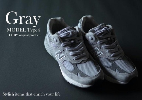 CHIPS シューレース　Gray type4