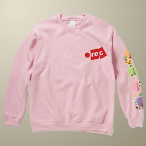 予約【dotREC】FLEECE SWEAT  (ライトピンク)