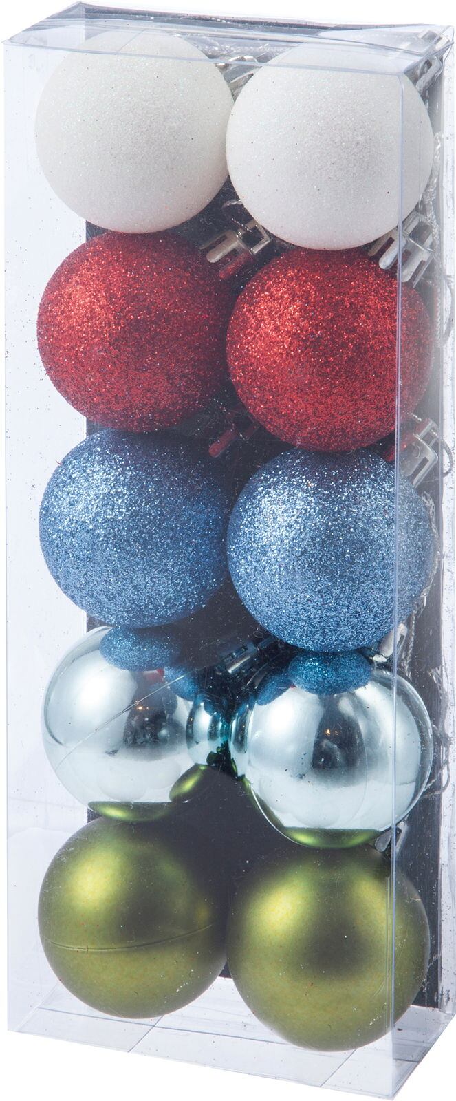 ４０ｍｍカラフルボール　１０Ｐ　-　COA-826　4961823783715　クリスマス雑貨 > ポピーオリジナル