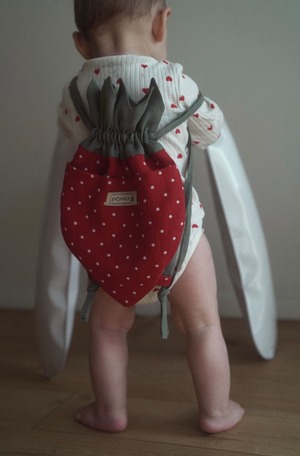 【予約】SHOMKA LINEN BACKPACK "strawberry " ♡