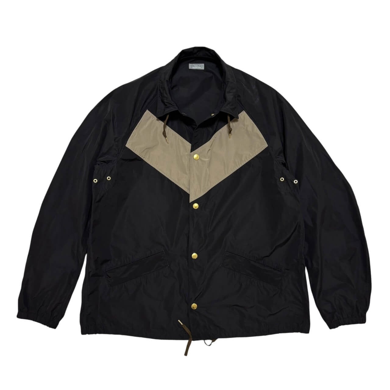古着 カラービーコン バックプリントコーチジャケット クリーニング済み kolor/BEACON 2018SS メンズ2(M) 実寸L相当