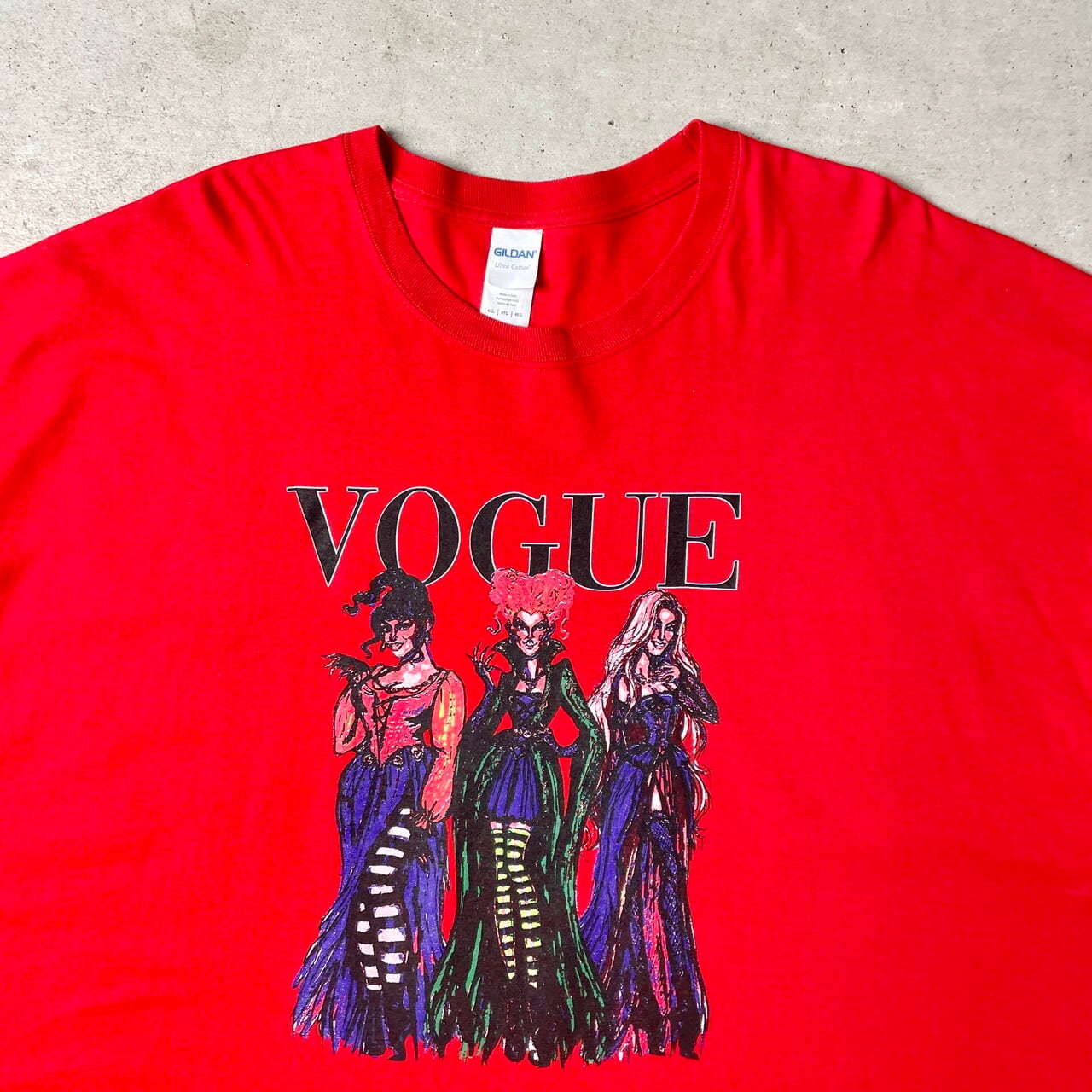 VOGUE アート アドバタイジング ロゴプリント Tシャツ メンズ4XL 古着