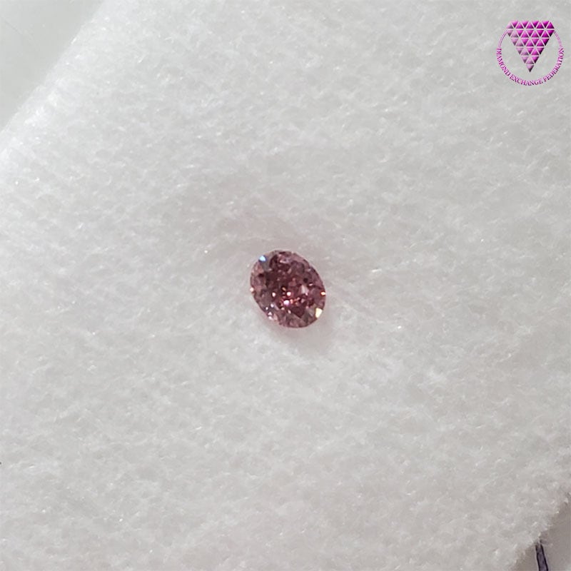 0.058 ct Fancy Vivid Purplish Pink VS2 天然 ピンク ダイヤモンド ...