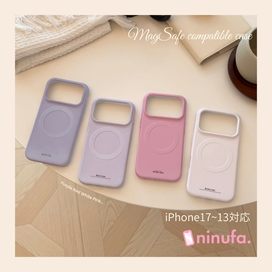 【iPhone17〜13/MagSafe対応】永く使いたい◎ニュアンスカラー マットケース つや消し シンプル 韓国 おしゃれ スマホケース ND-16711
